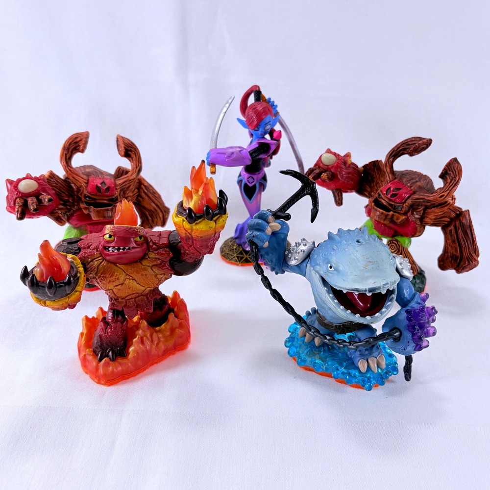Activision Skylanders Giants Lot 5 Figures Hot Head Thumpback Ninjini Tree Rex